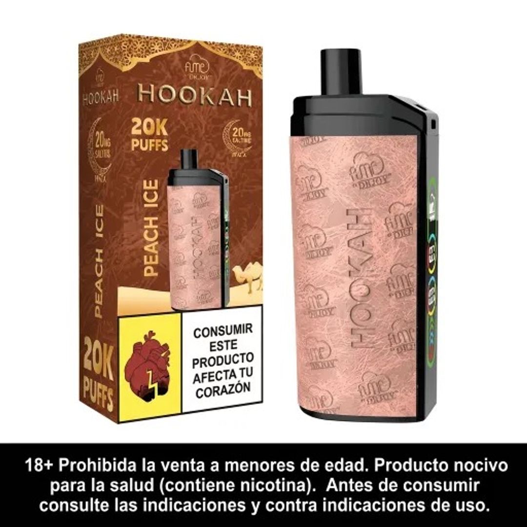 Fume Hookah Peach Ice 2% Nic 20.000 Puffs