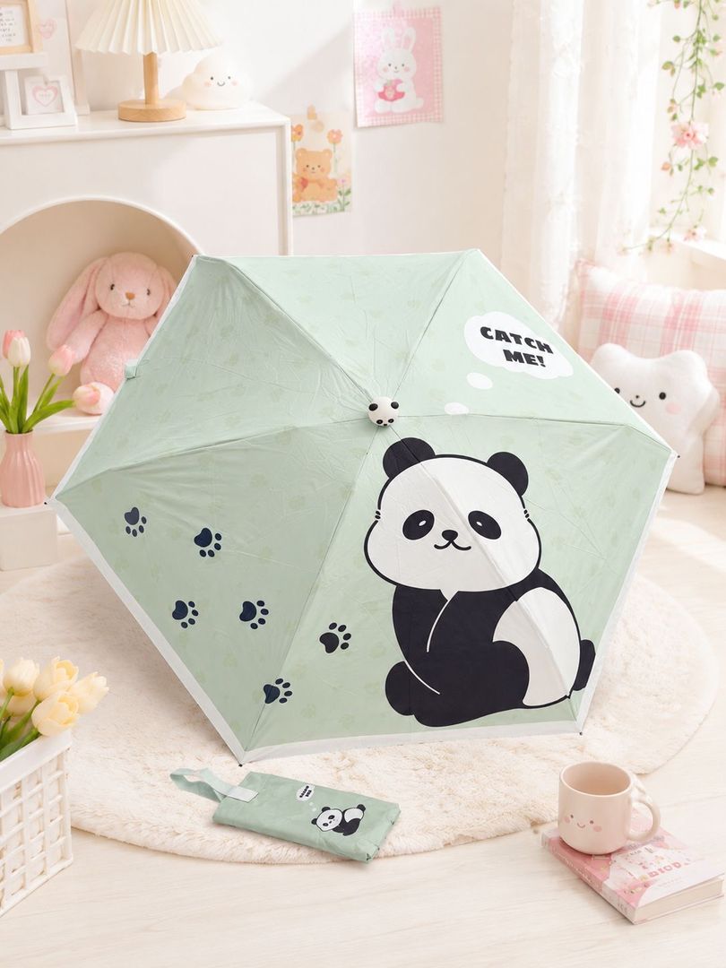 Mini sombrillas panda 3d 