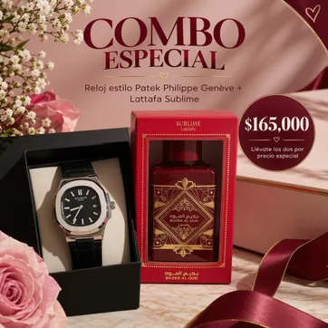 Imagen del producto RELOJ PATEK PHILLIPPE Y PERFUME SUBLIME LATTAFA