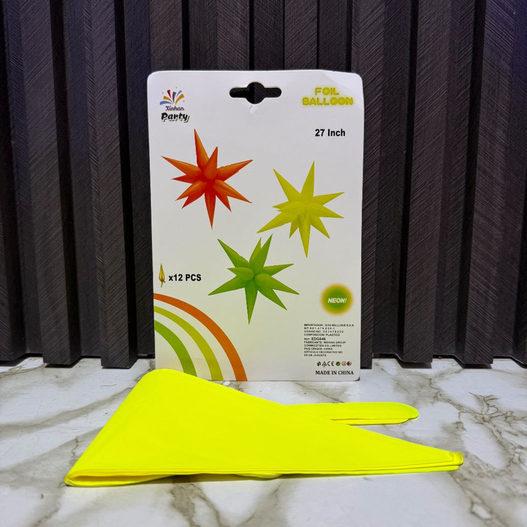 ESTRELLA 3D NEON SURTIDA 