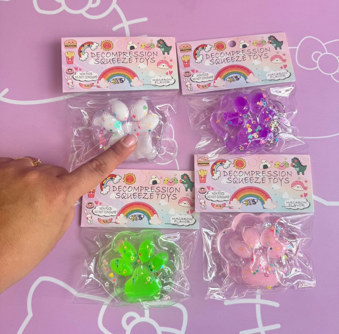 Squishie huella brillos 