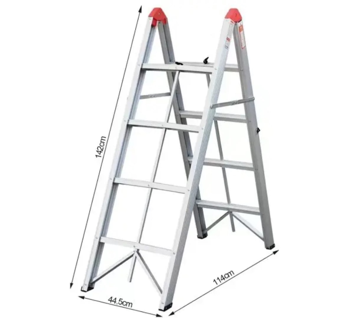 Escalera 1.5m-4p plegable de 10cm x 1.50mts 4 peldaños