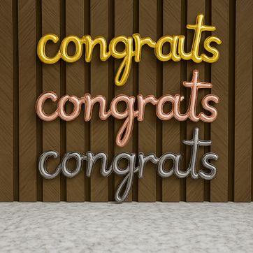 Imagen del producto  CURSIVO CONGRATS 16'