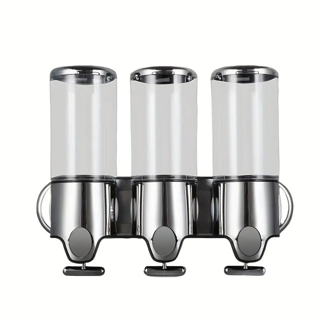 DISPENSADOR DE JABON SHAMPOO BAÑO X3