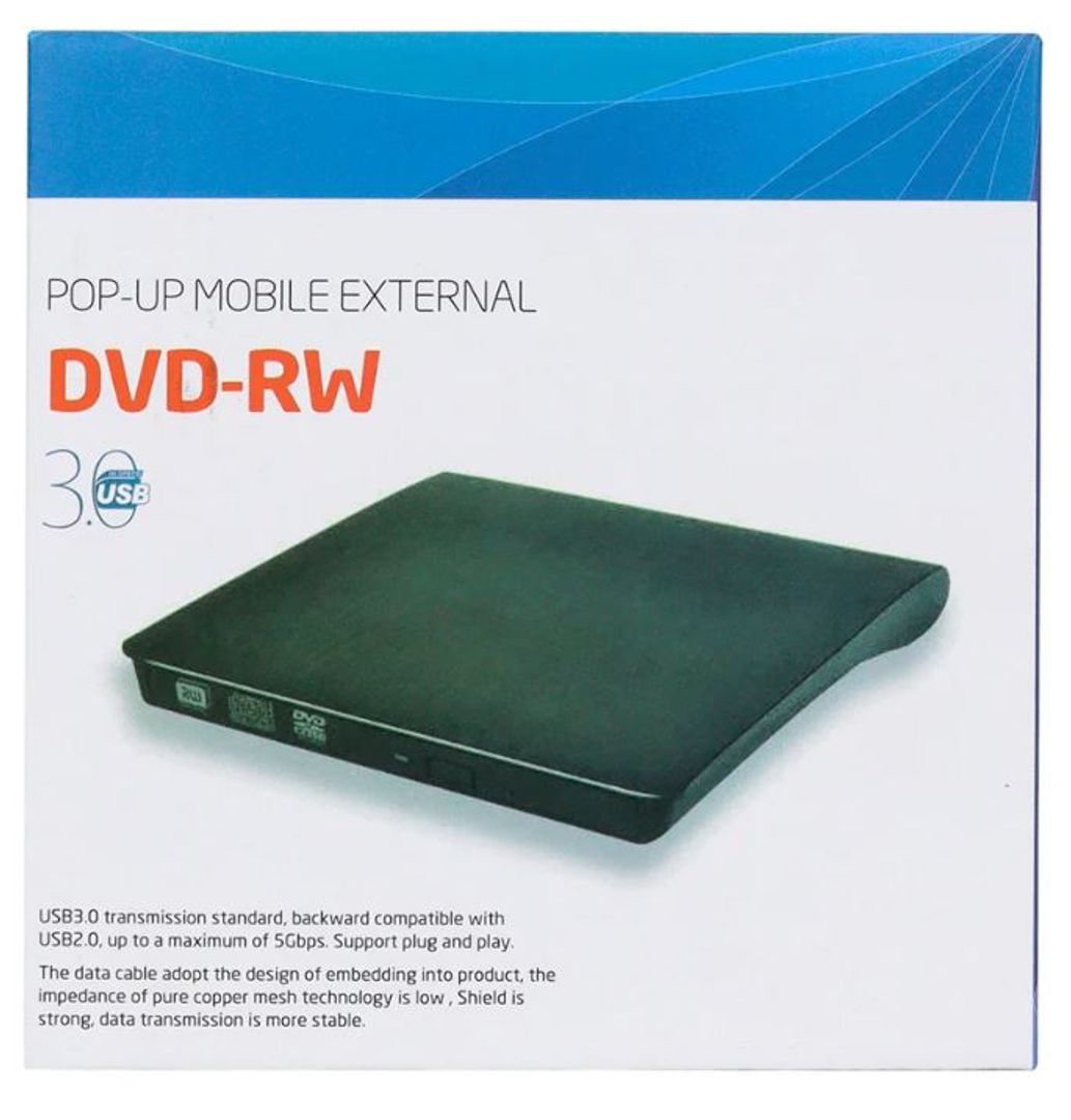 Quemador DVD Externo USB 3.0 y Tipo C