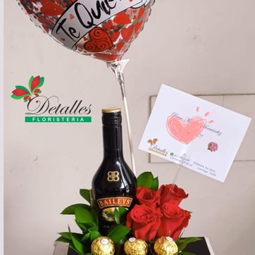 Imagen del producto  caja blanca con baileys