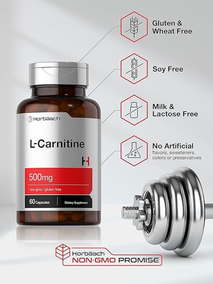 L Carnitina de 500 mg  60 cáp Horbäach 