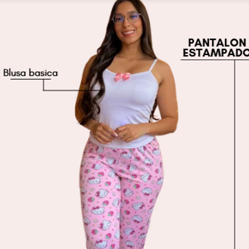 Pijama pantalón piel de durazno - imagen 1