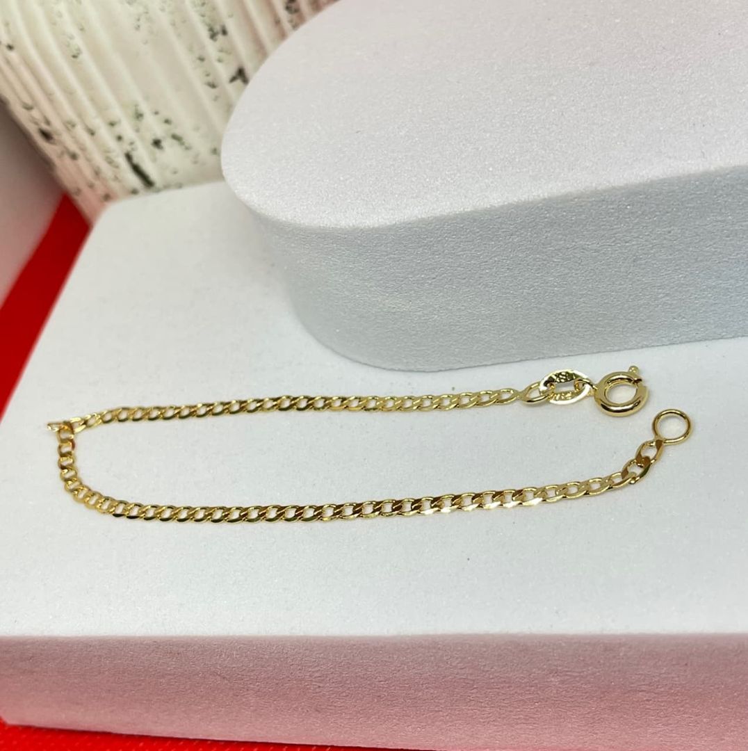 Pulsera cubana 2.2mm de 18cm 