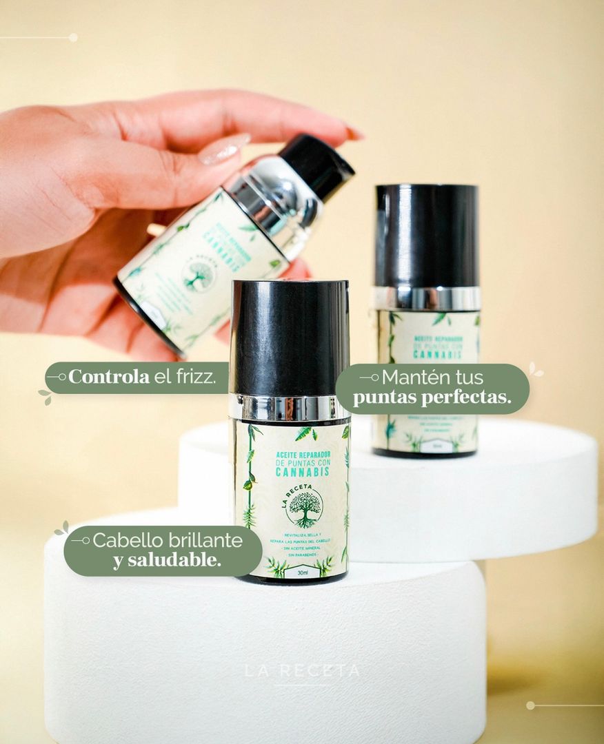 Aceite reparador de puntas con cannabis