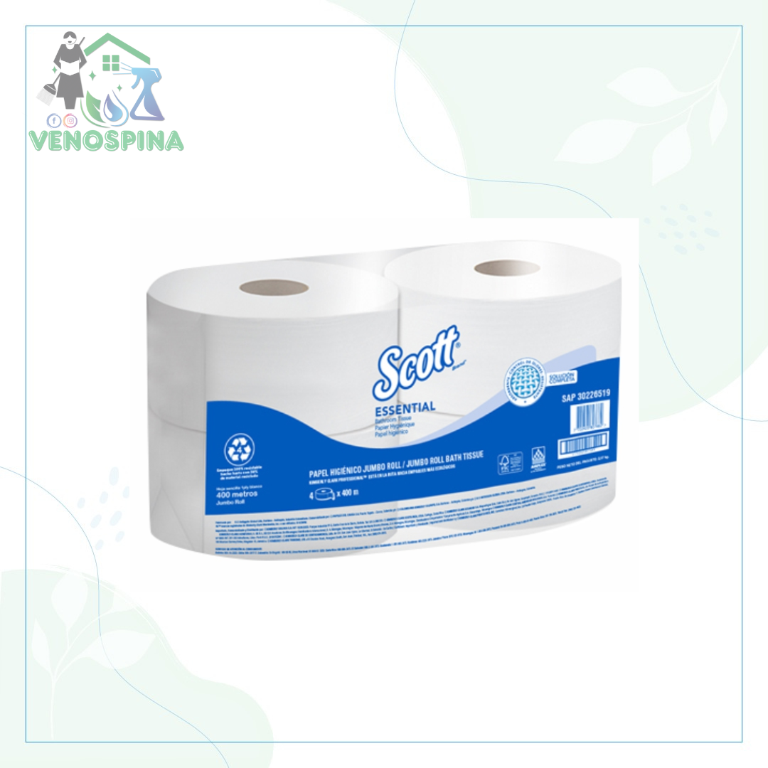 PAPEL HIGIENICO JUMBO 4OO M SCOTT X 4 
