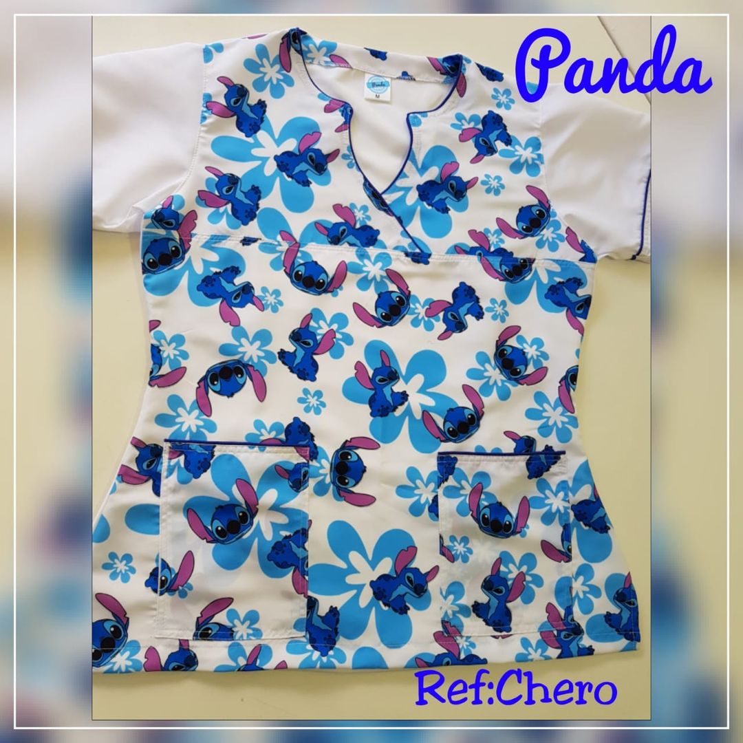 Uniforme antifluido estampado en frente