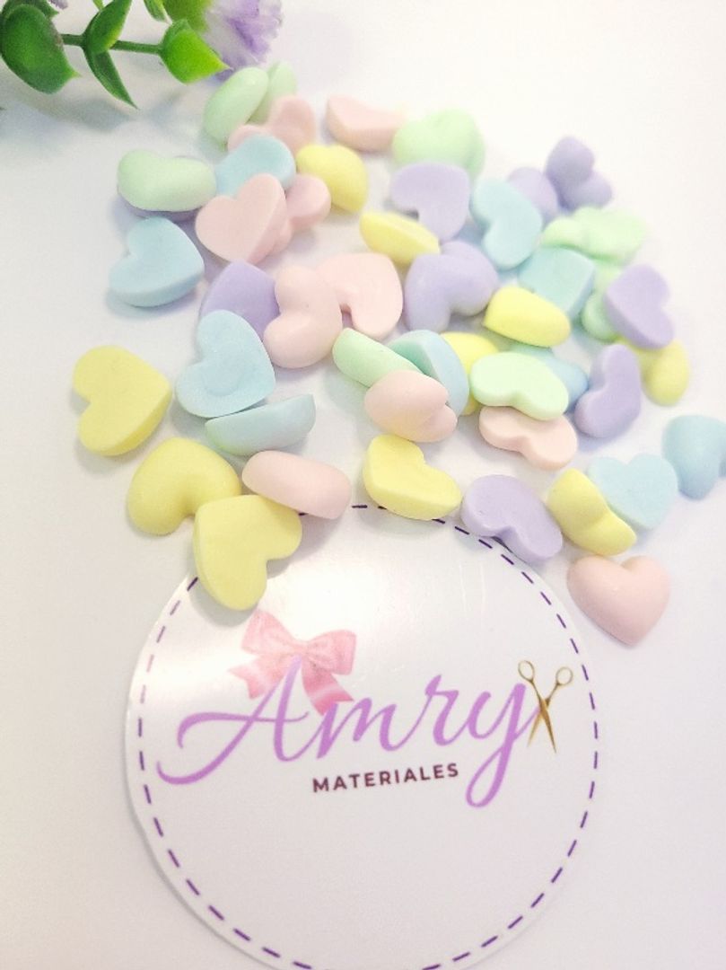 Kit 50 Corazones 1cm Pequeños Surtidos 