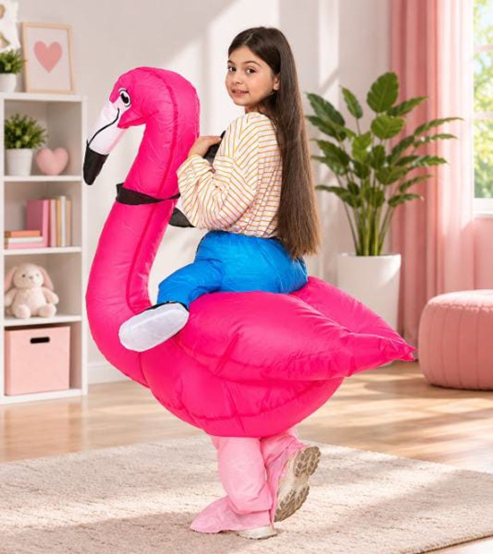 DISFRAZ INFLABLE DINO VOLADOR Y FLAMENCO