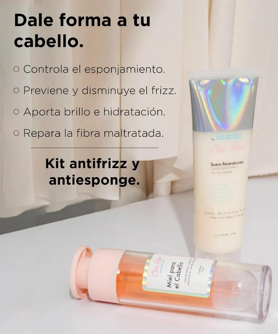 KIT ANTIFRIZZ Y ANTIESPONGE CLICK HAIR