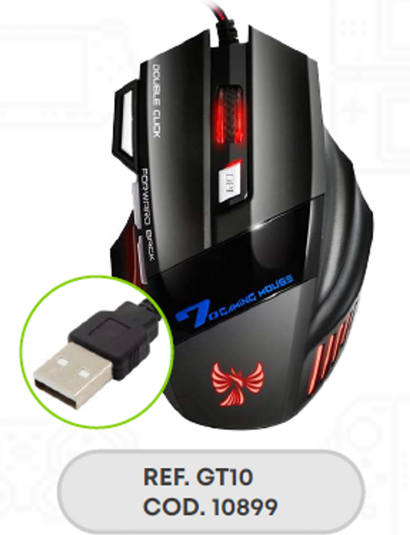 MOUSE USB GAMER TECH GT10