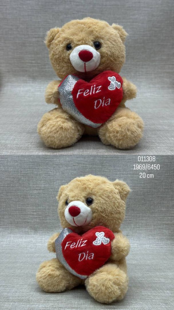 OSO CORAZON SURTIDO ECONOMICO DE 20 CM