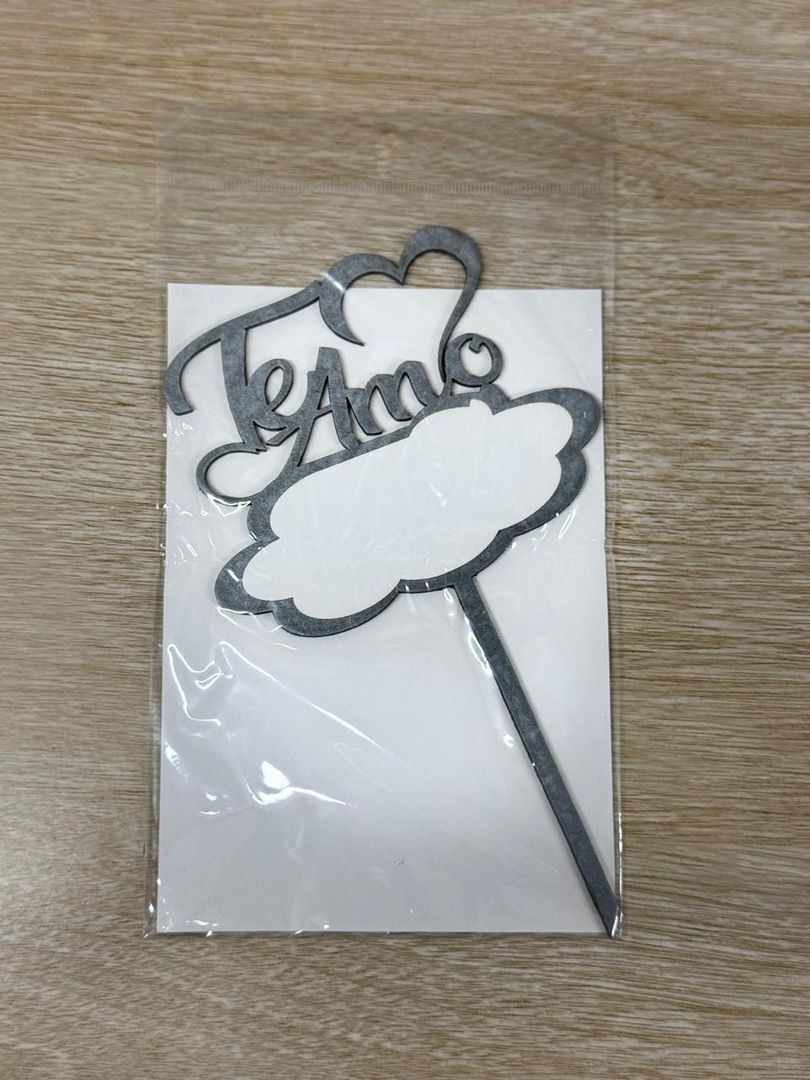 000 TOPPER MEDIANO "TE AMO"