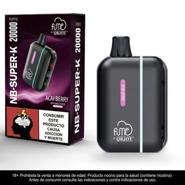 Imagen del producto Fume Kit Nb Super K Acai Berry - Bateria Y Pod 20.000 Puffs