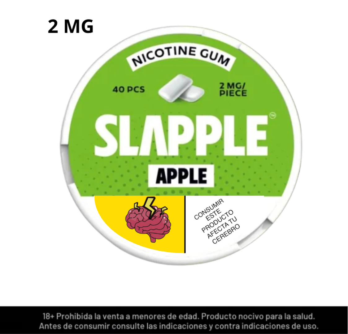 Slapple Apple Chicles De Nicotina 2mg
