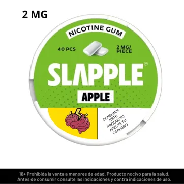 Imagen del producto Slapple Apple Chicles De Nicotina 2mg