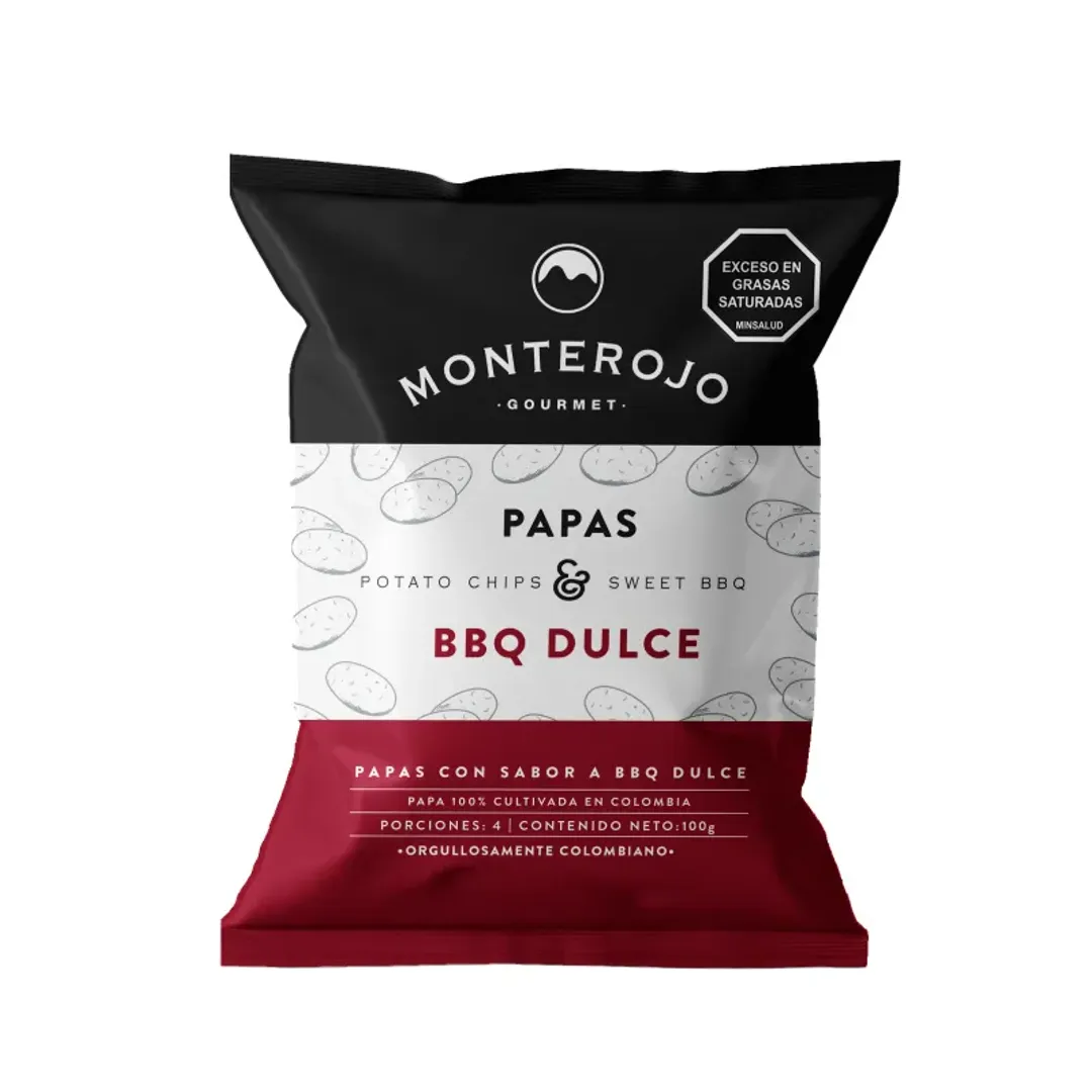 PAPAS BBQ DULCE MONTEROJO*100G