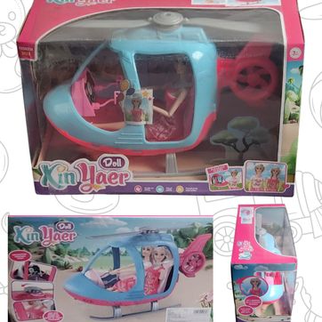 Imagen del producto Helicóptero con muñeca  