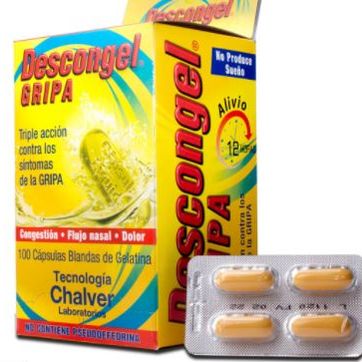 Imagen del producto DESCONGEL GRIPA SOB X 4 CAPS