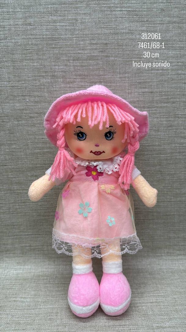MUÑECA CON SONIDO SURTIDA 30 CM