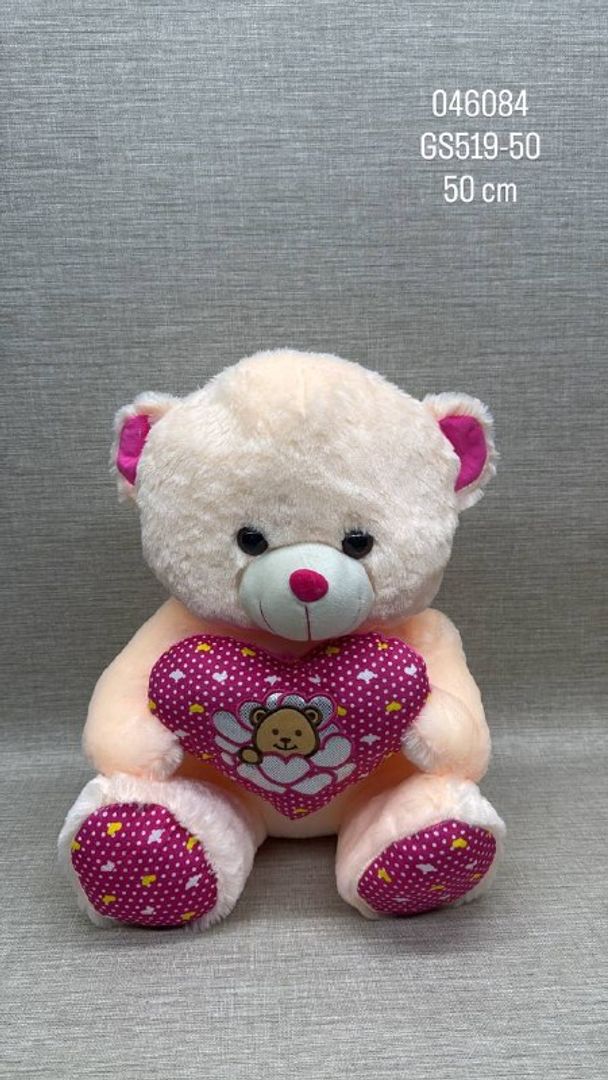 OSO CON CORAZÓN 50 CM