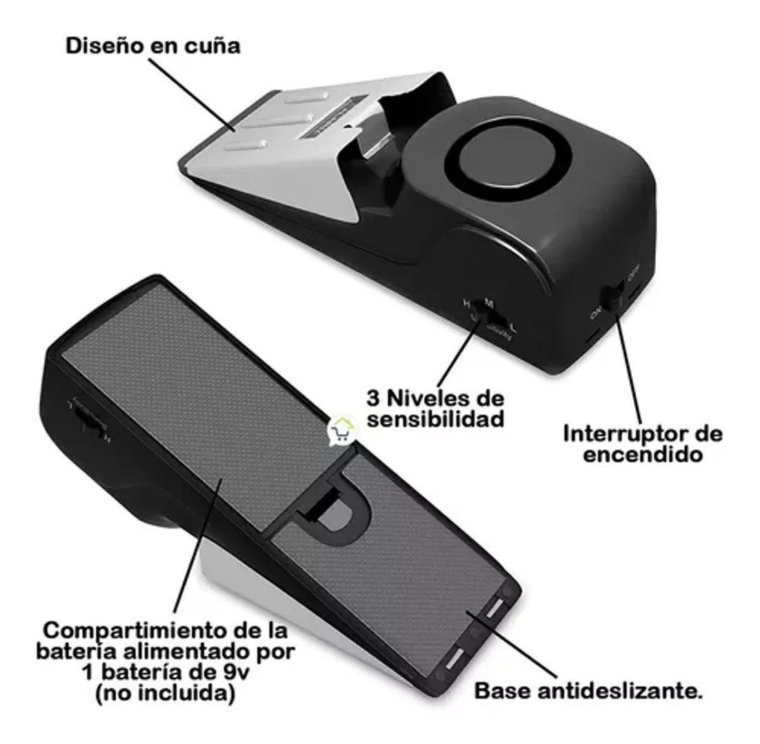 TOPE DE PUERTA CON ALARMA DE SEGURIDAD