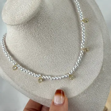 Imagen del producto Collar perla circones 