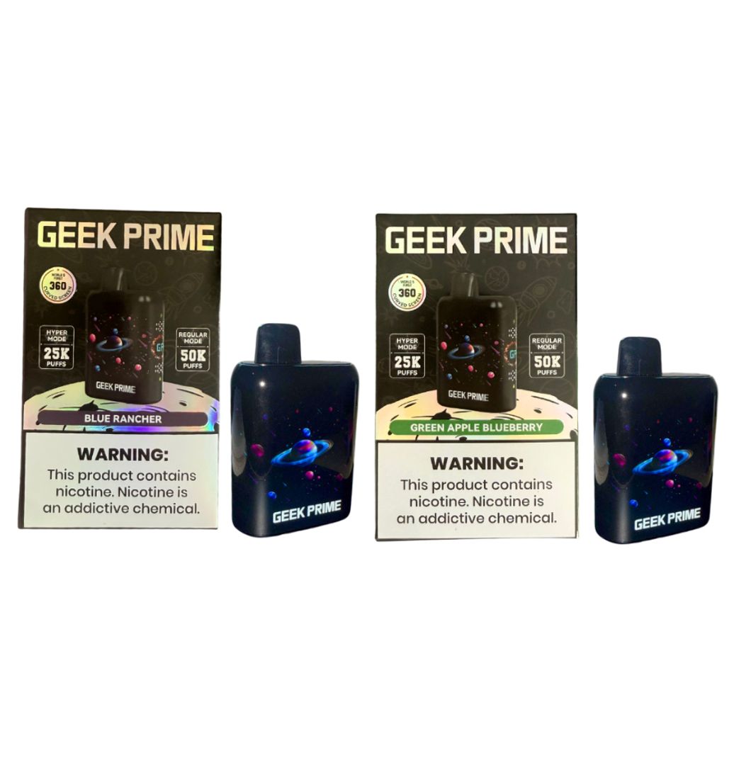 2 Geek Bar Prime 50.000 Puffs