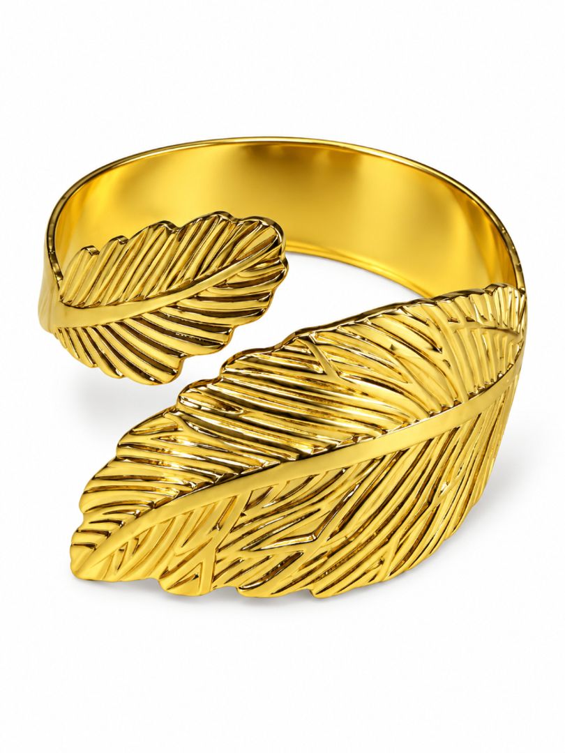 ANILLO SERVILLETERO TIPO HOJA CROMADA