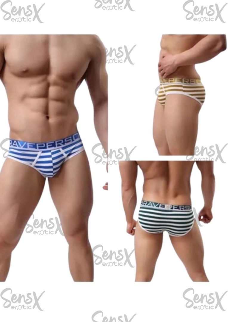 Bóxer corto a rayas