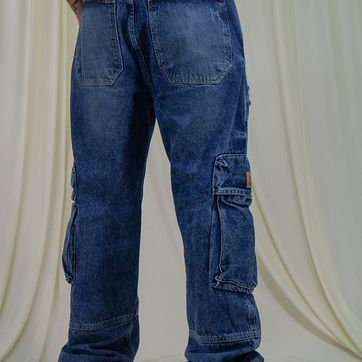 JEANS CARGO AZUL - imagen 2