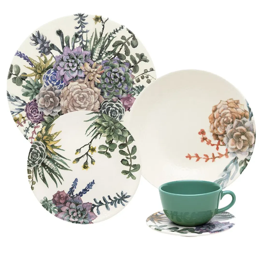 VAJILLA UNNI BOTHANICA CERAMICA 20PZ 