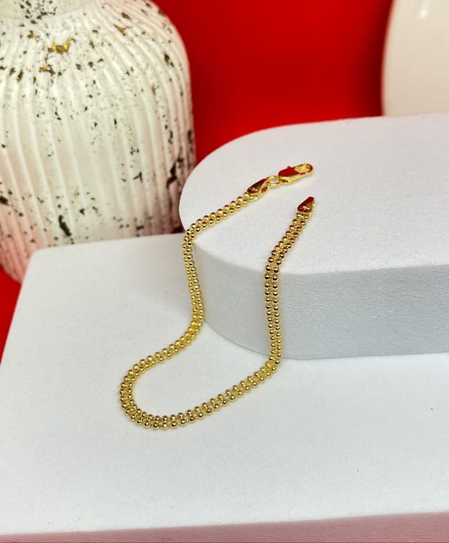 Pulsera militar doble carril de 18cm y 3mm