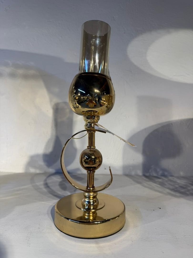 CANDELABRO MEDIA LUNA DORADO