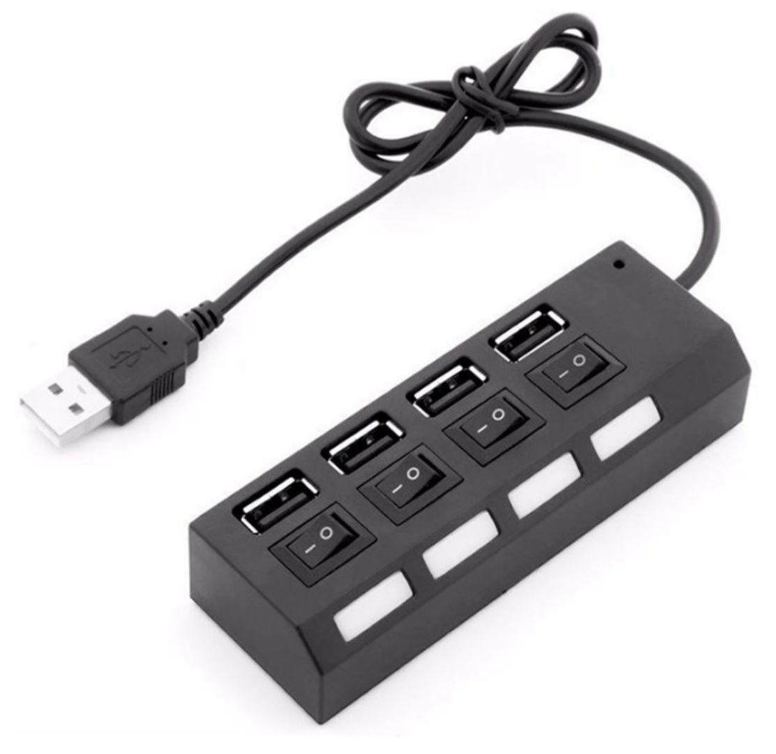 Switch USB hub 4 puertos