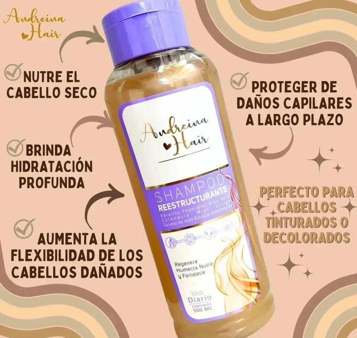 Shampoo Restructurante andreinahair 