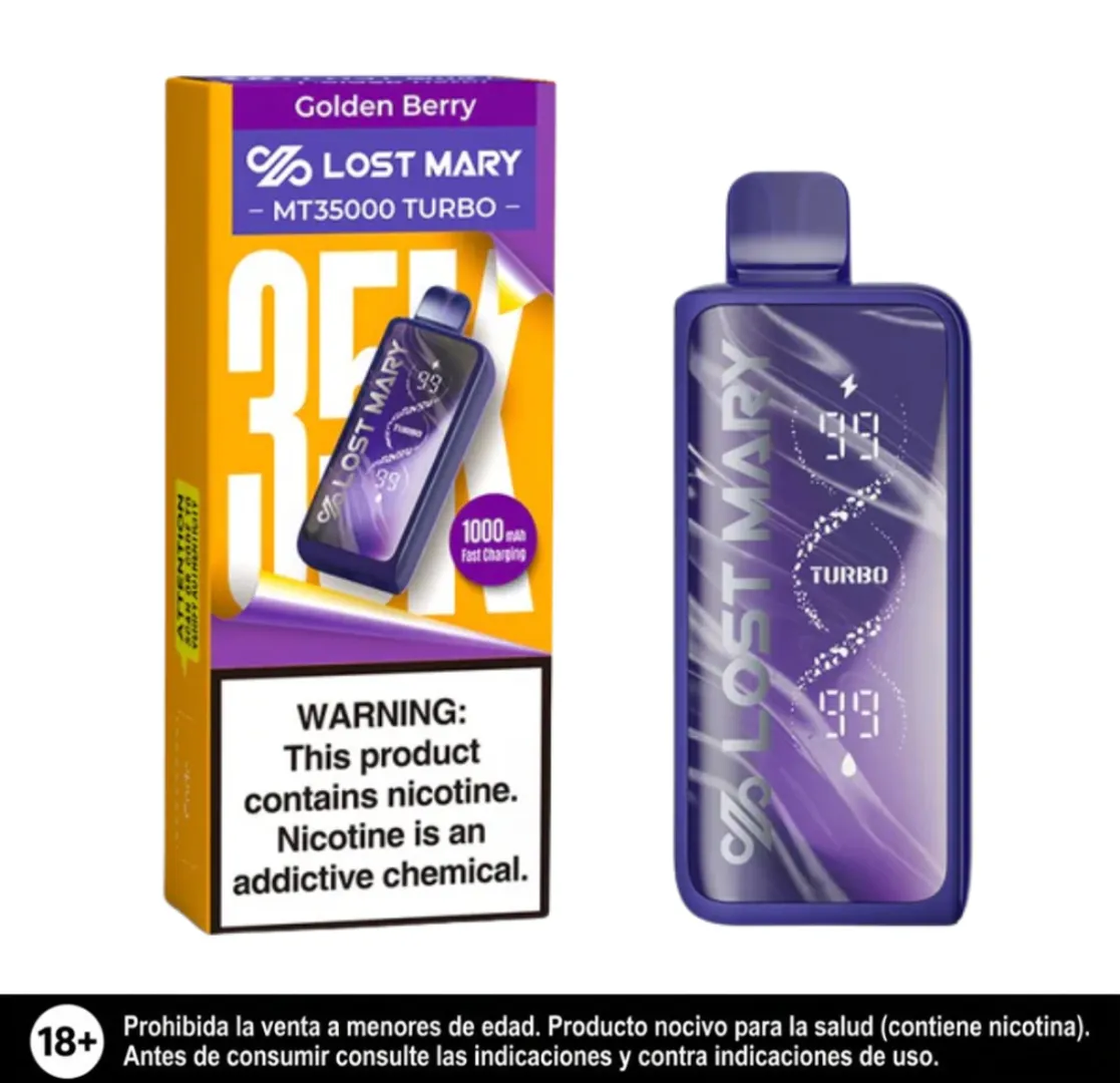 Lost Mary Golden Berry 35.000 Puffs Mt Turbo