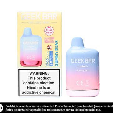 Imagen del producto Geek Bar Gummy Bear 1500 Puffs Meloso Mini