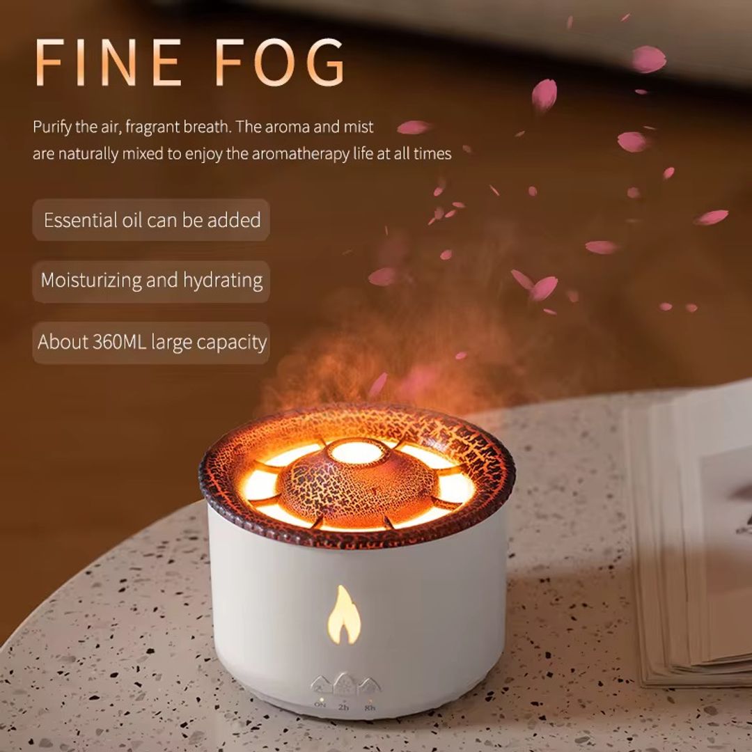 Humidificador ultra sonido efecto llama 