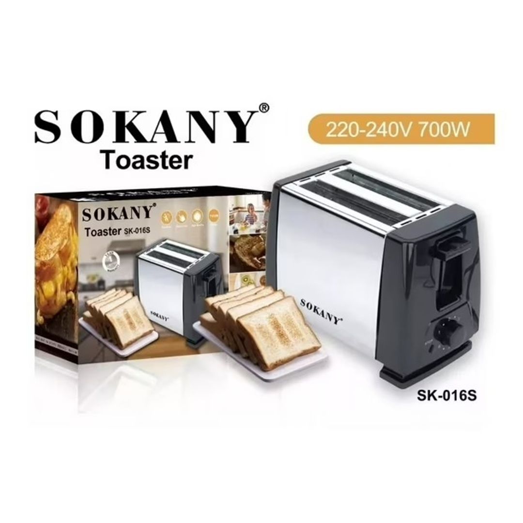 TOSTADORA ELÉCTRICA 2 PUESTOS SOKANY