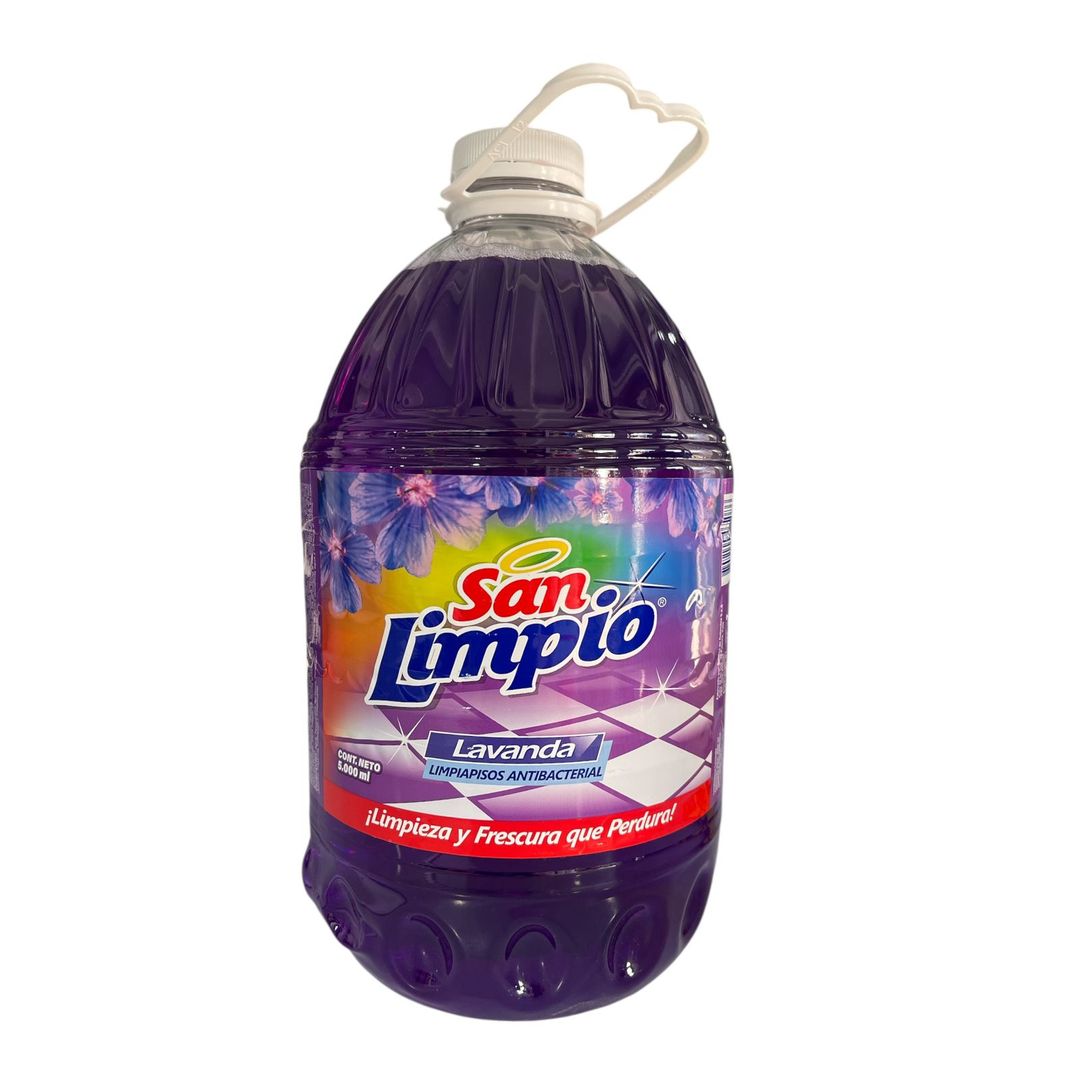 LIMPIA PISOS LAVANDA SAN LIMPIO X 5 LITROS