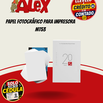 Imagen del producto PAPEL FOTOGRÁFICO PARA IMPRESORA MT53