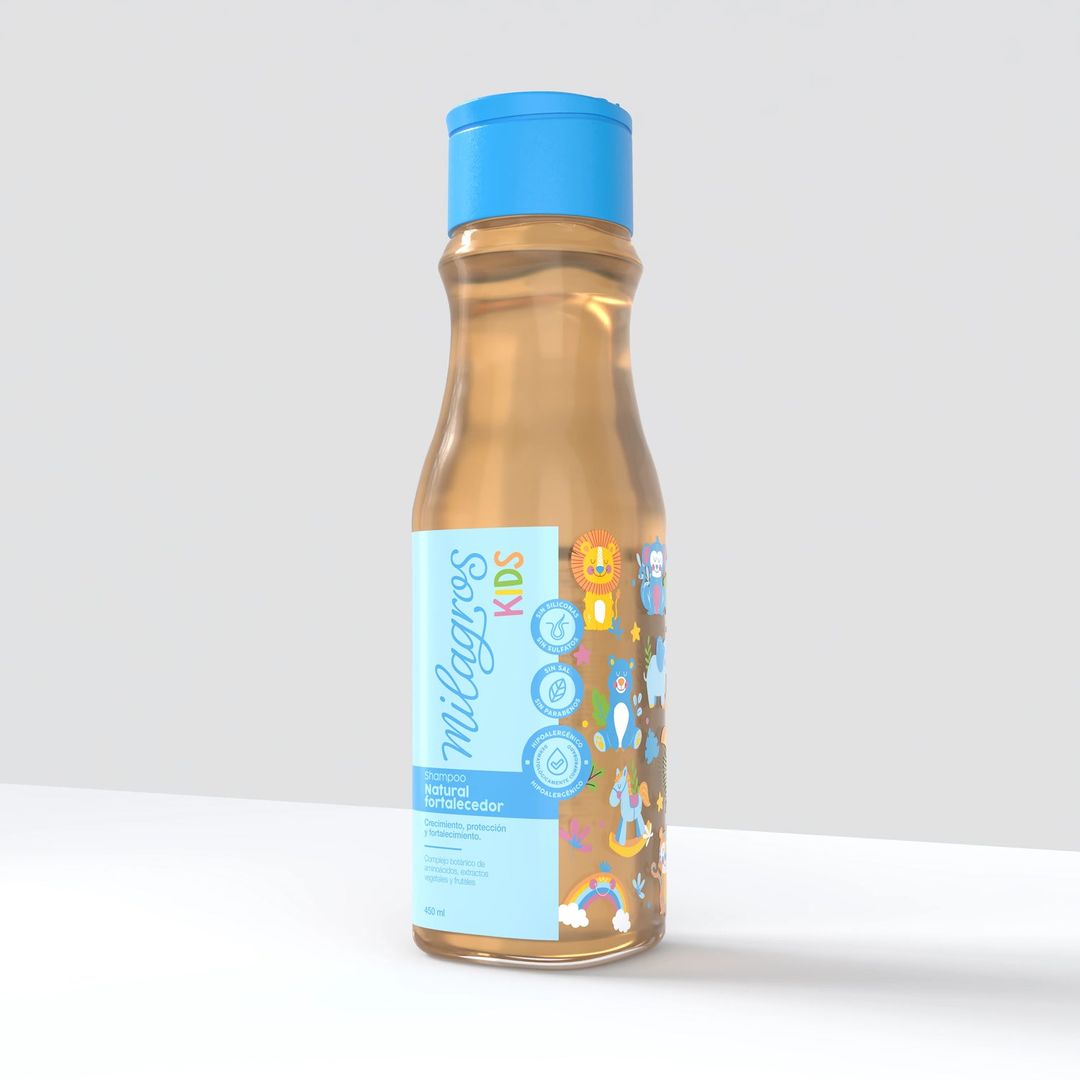 Shampoo Natural Fortalecedor Kids 450ml Milagros