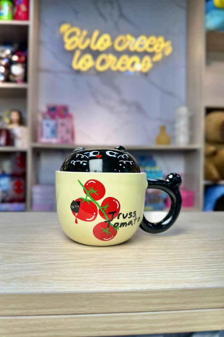 MUG GATO MANZANA