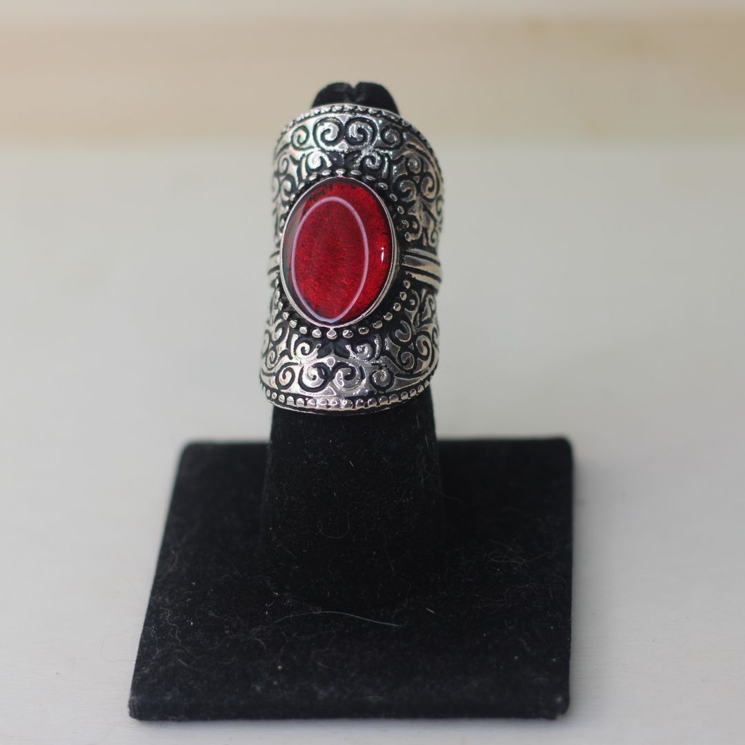 ANILLO PIEFRA ROJA